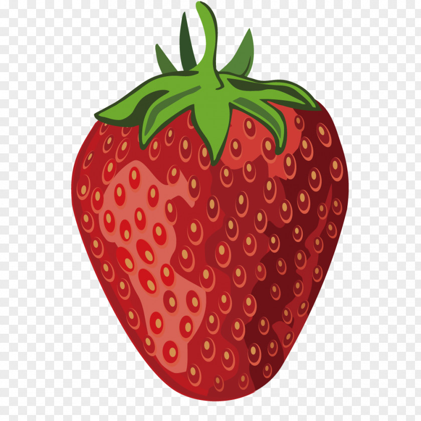 Vector Red Strawberry Stock Photography PNG