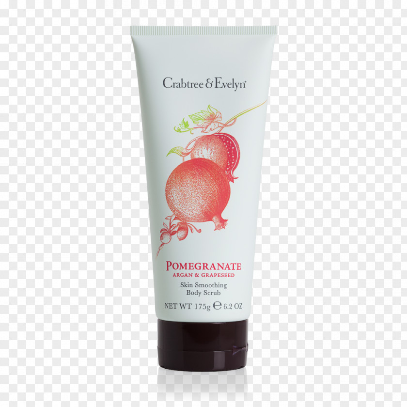 Body Scrub Exfoliation Crabtree & Evelyn Argan Oil Cosmetics Pomegranate PNG