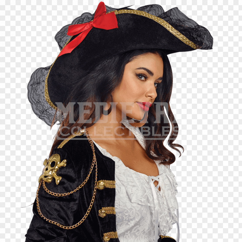 Pirate Hat Headgear Tricorne Costume Clothing PNG