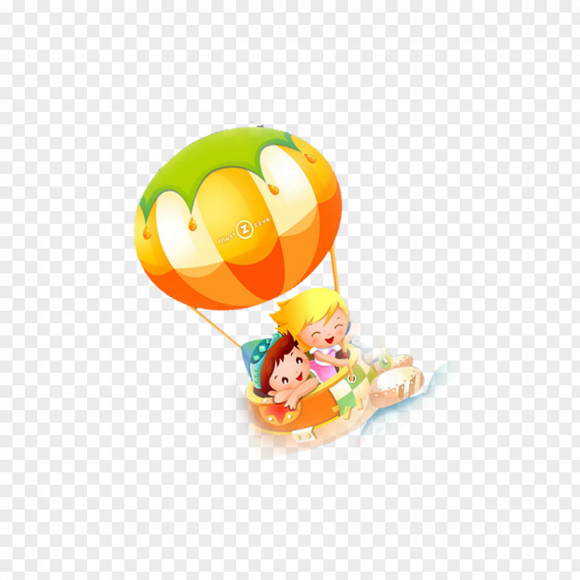 Cartoon Hot Air Balloon Drawing PNG