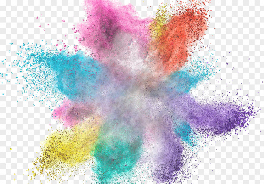 Colour Color Dust Explosion Stock Photography PNG