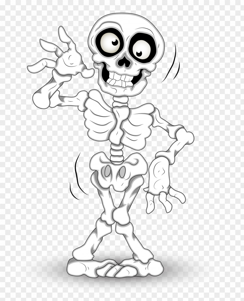 Fun Skeleton Cliparts Human Halloween Clip Art PNG