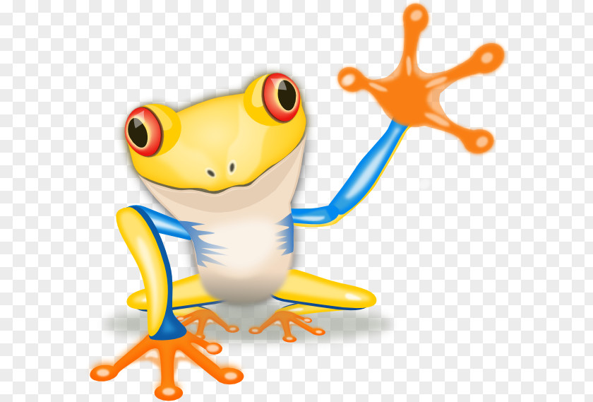 Animated Smiley Faces Waving Goodbye Red-eyed Tree Frog The Clip Art PNG