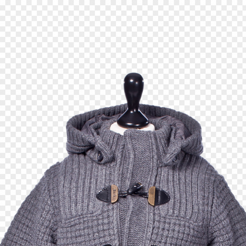 Duffel Coat Outerwear Sweater Hood Jacket Wool PNG