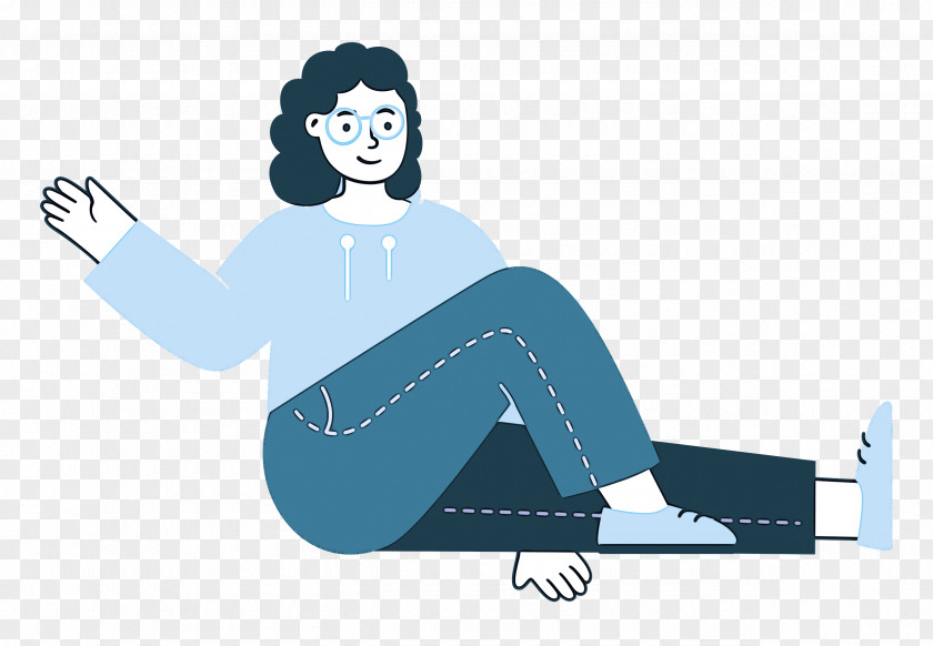 Sitting On Floor Sitting Woman PNG