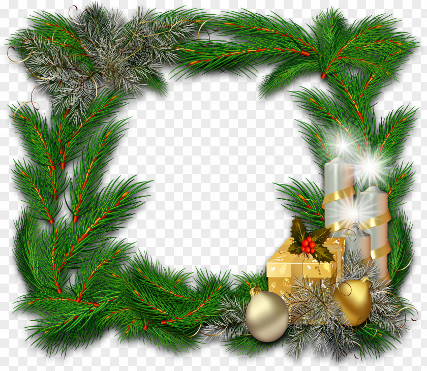 Leaf Frame Picture Frames Ded Moroz New Year Clip Art PNG