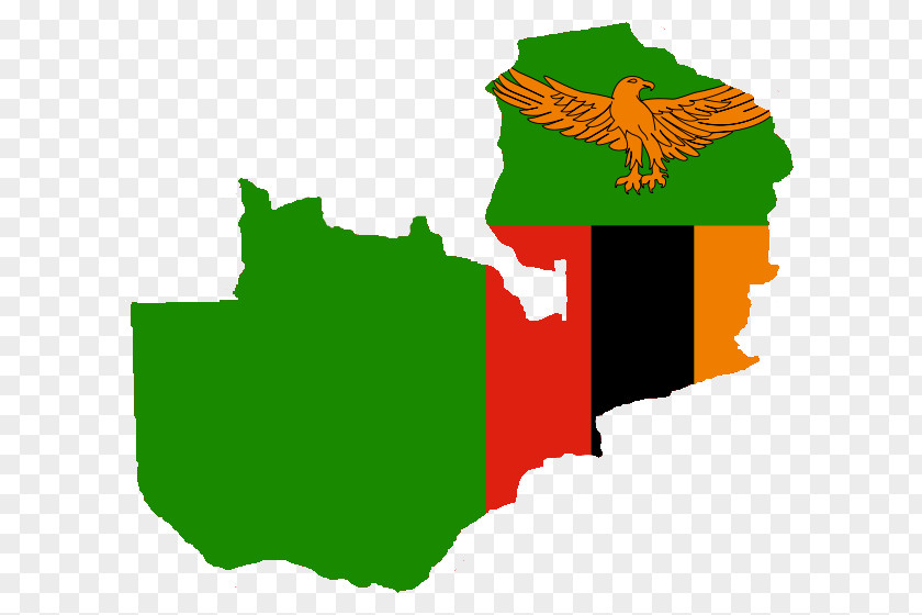 Map Flag Of Zambia PNG