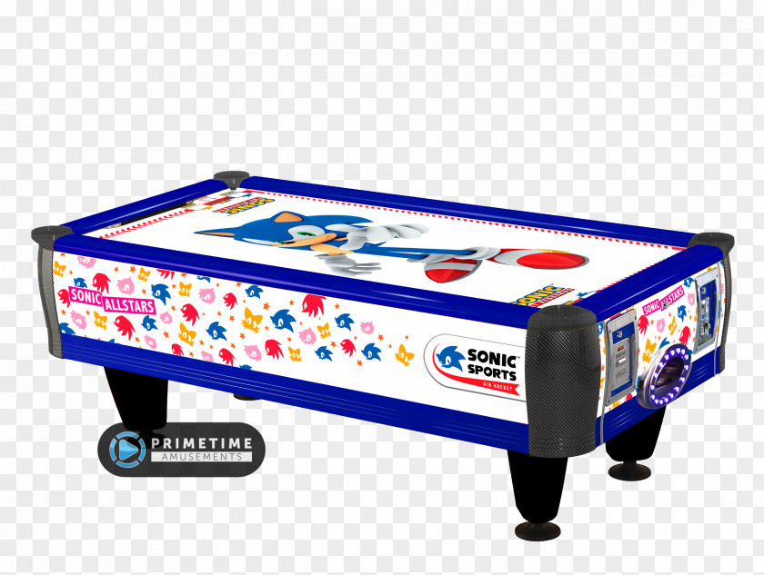 AIR HOCKEY SegaSonic The Hedgehog Air Hockey Sonic & Sega All-Stars Racing Arcade Game PNG