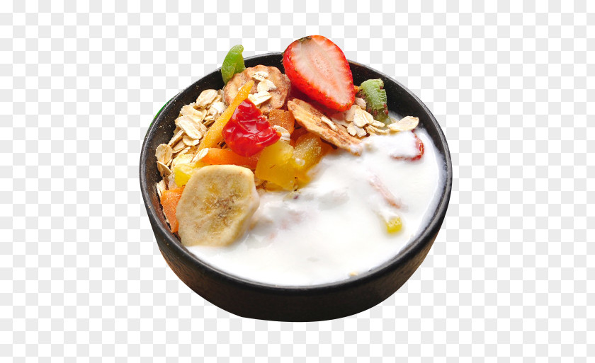 Milk Cereal Breakfast Material Vegetarian Cuisine Fruit PNG