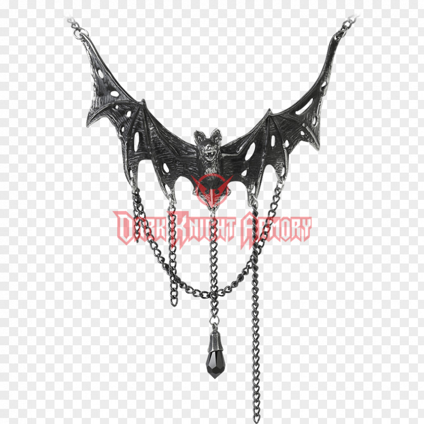 Necklace Villa Diodati Charms & Pendants Jewellery Bat PNG