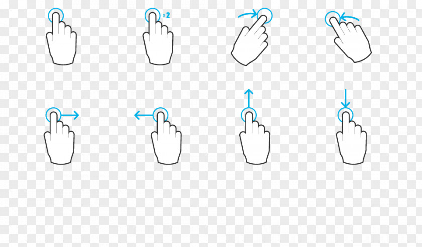 Swipe Icons Gesture Finger Hand PNG