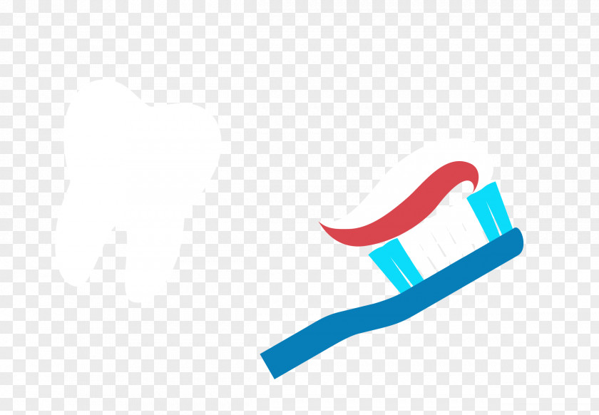 Vector Tooth Toothbrush Toothpaste Creative Brand Logo Font PNG