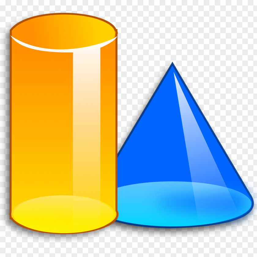 Cone Yellow Cobalt Blue PNG