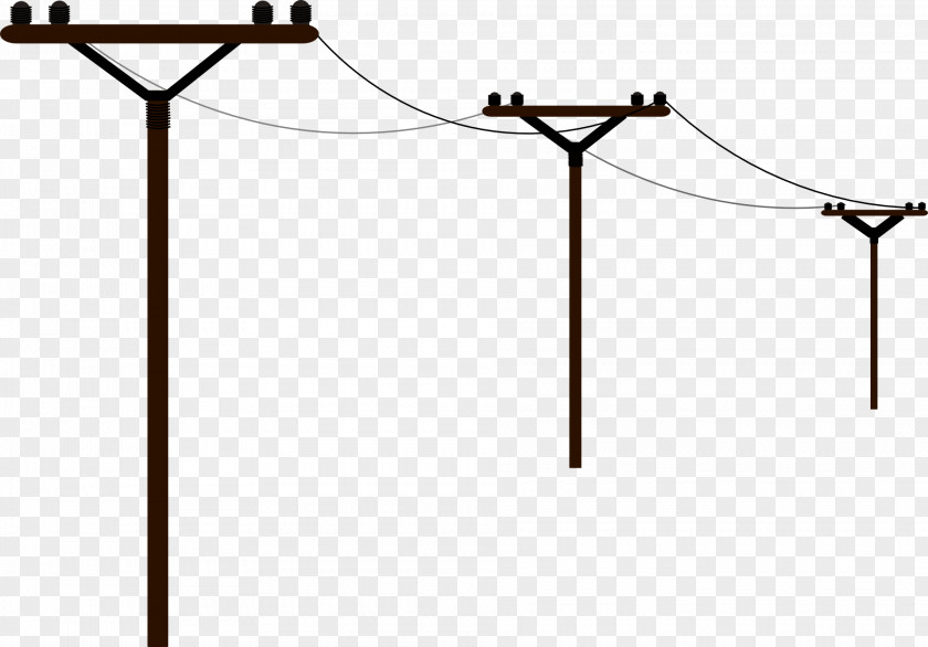 Electricity Pole Clip Art Utility Overhead Power Line Openclipart PNG