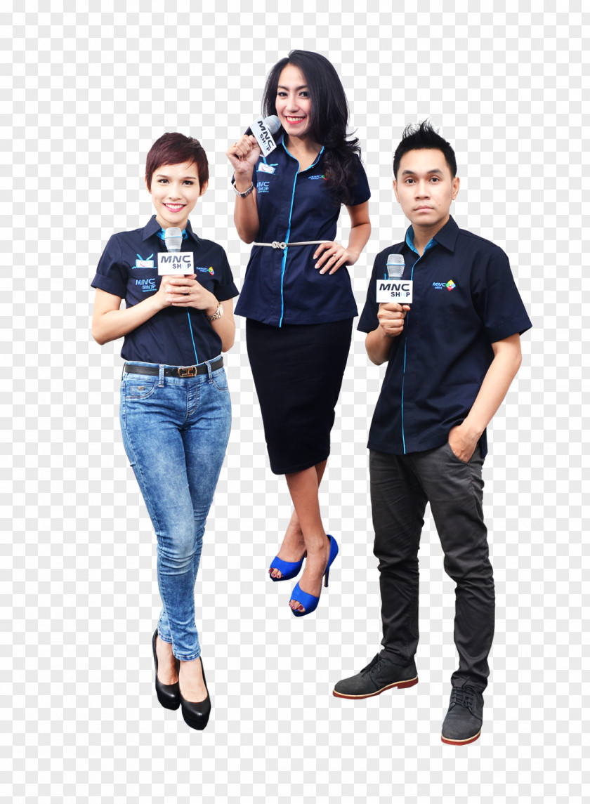 Kolase Corporate Identity MNC Shop Jeans Denim PNG