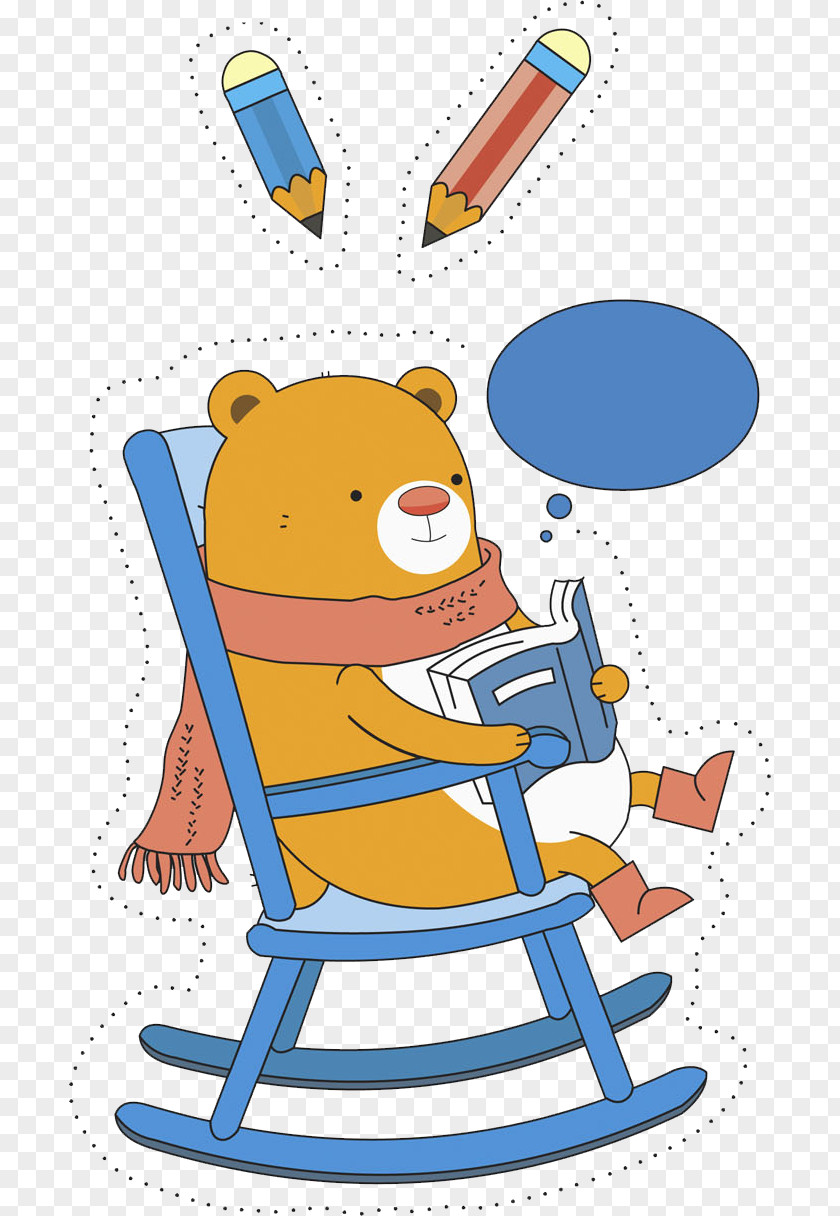 Pencil Bear Cartoon Drawing Illustration PNG