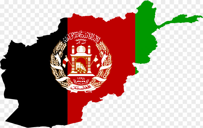 Afghanistan Flag Of Blank Map PNG