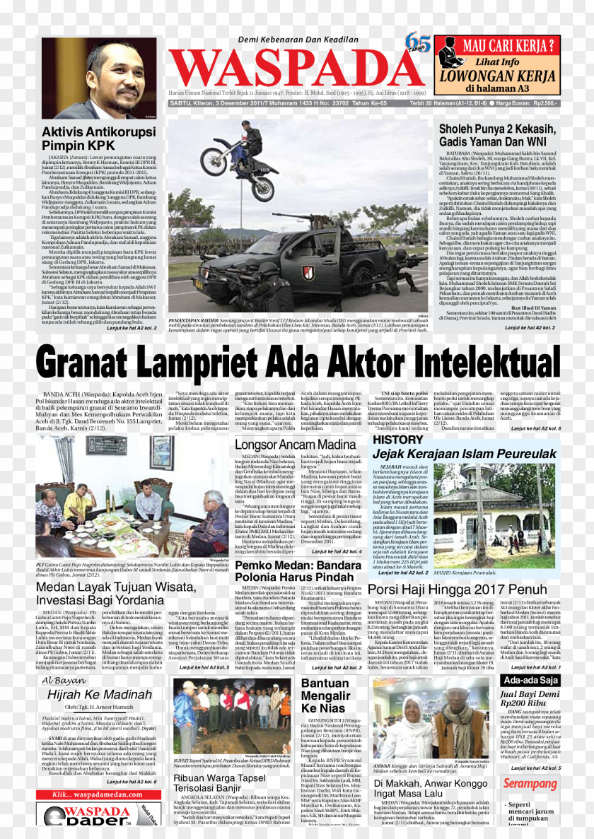 Car Newspaper Advertising Waspada PNG