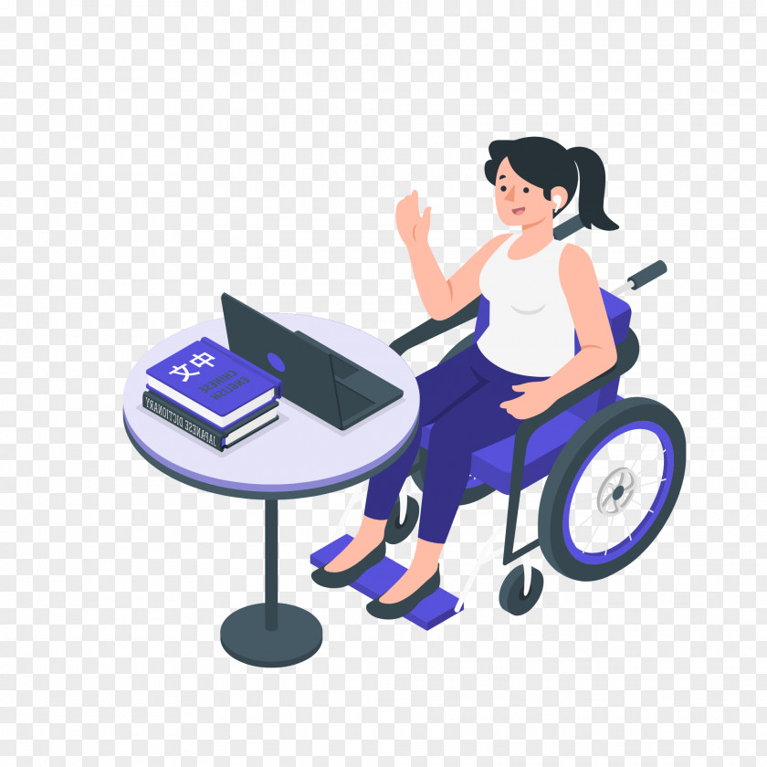 Chair Wheelchair Furniture Sitting Desk PNG
