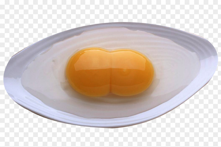 Double Yellow Goose Picture Material Yolk Orange Egg PNG