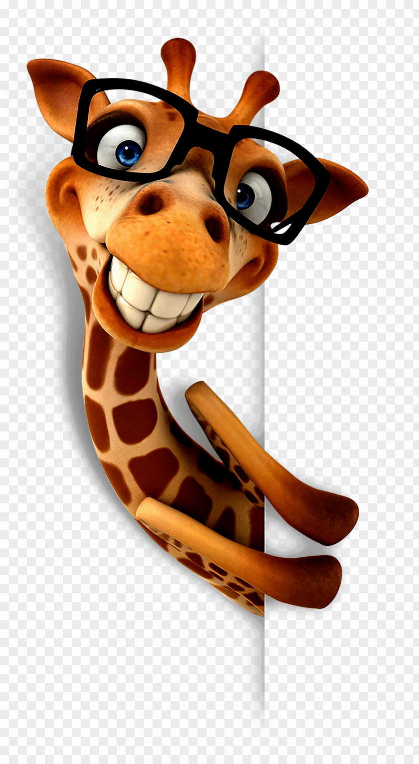 Funny Giraffe Joke Career Illustration PNG