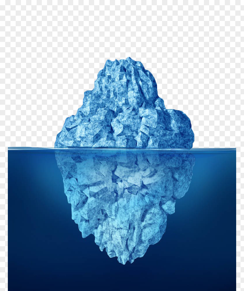 Hand Painted Blue Iceberg Poster Printmaking Book Royalty-free PNG