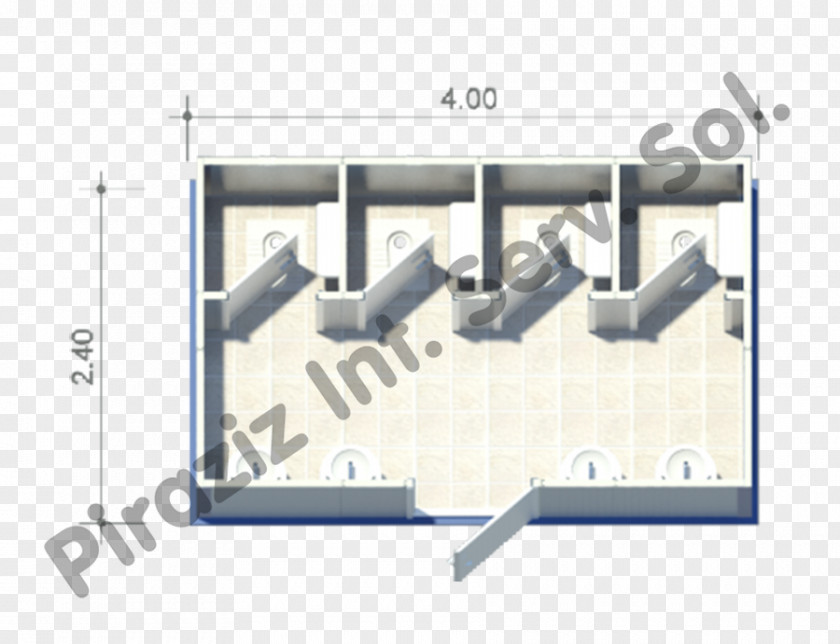 Wc Plan Intermodal Container Shower Douche PNG