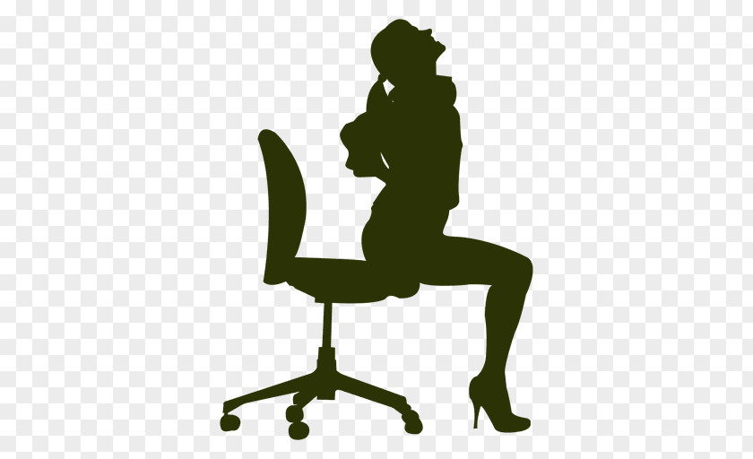 Avatar Silhouettes Sitting Standing Desk Back Pain Human PNG
