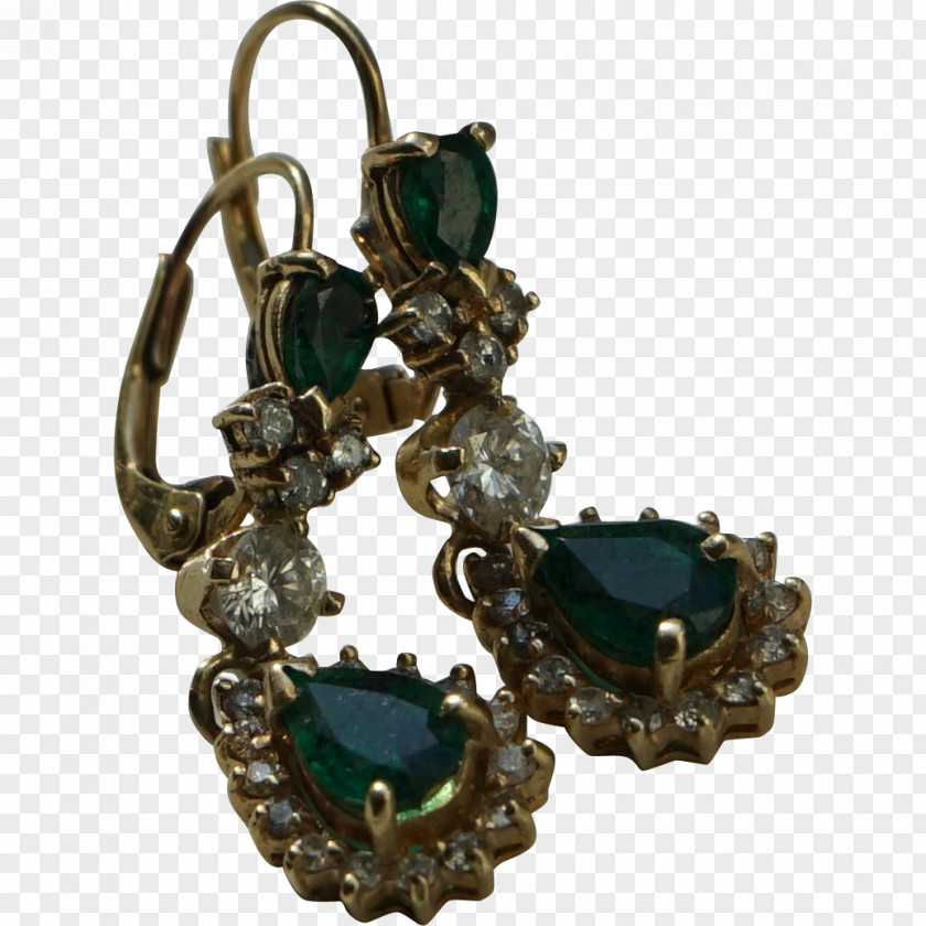 Emerald Earring Turquoise PNG