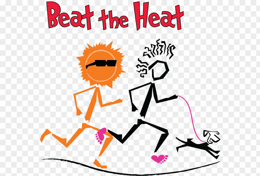 Feeling Hot Running PNG