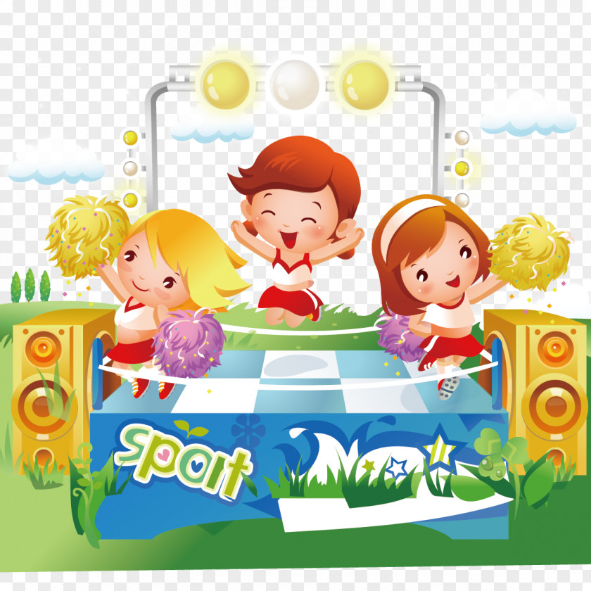 Jump Cheerleading Dance Child Clip Art PNG