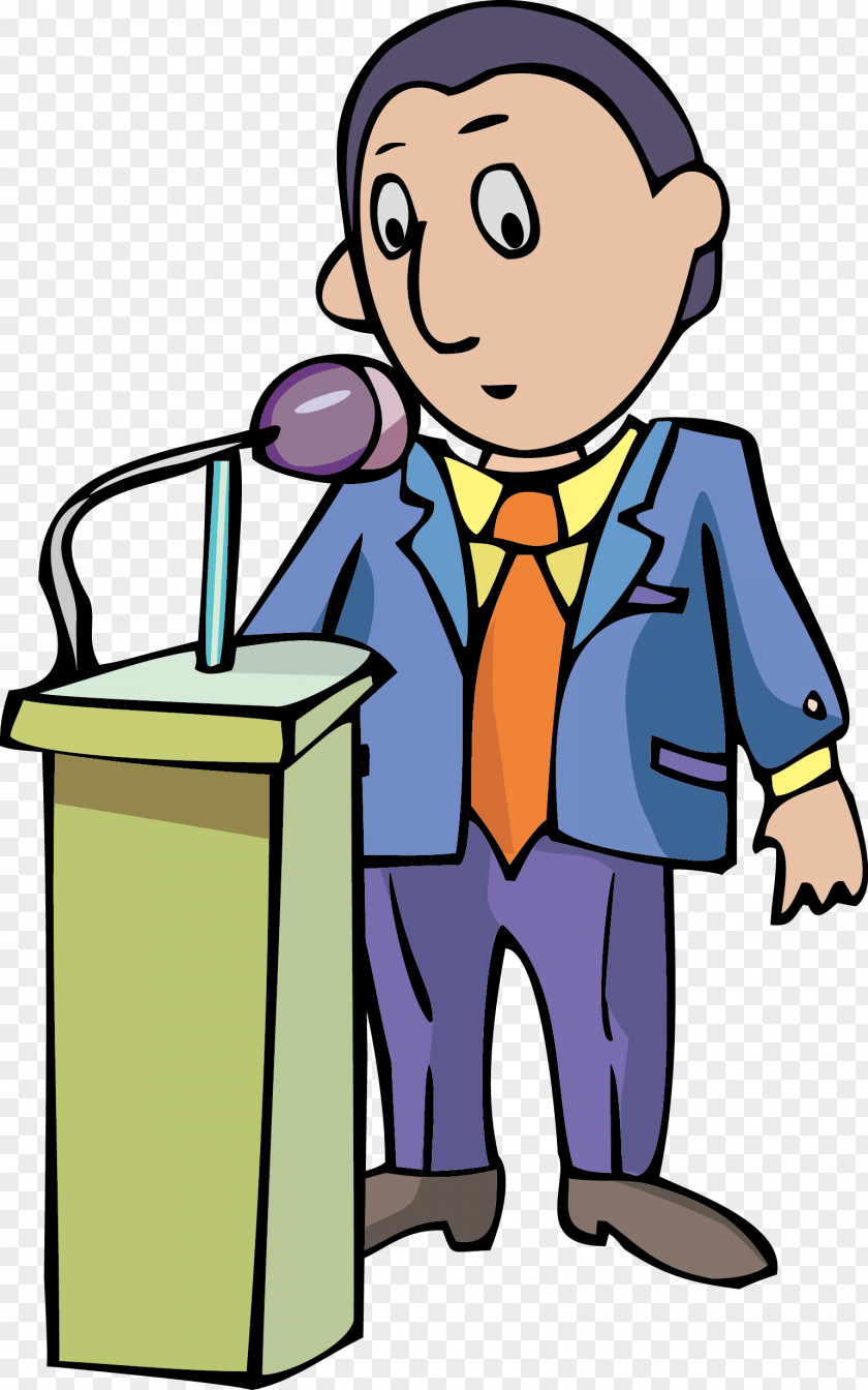 The Man Talking Microphone Clip Art PNG