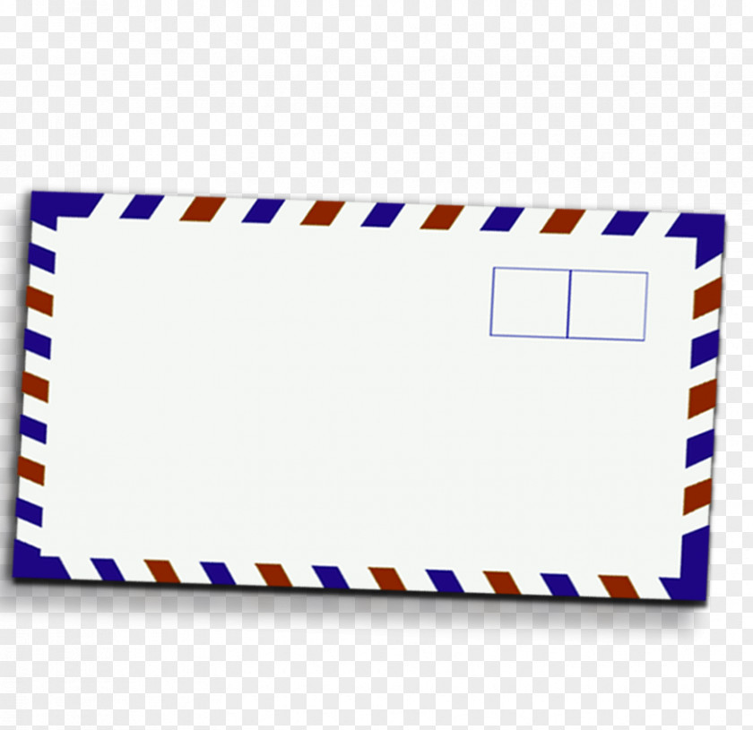 A Colored Border Envelope Paper Gratis PNG