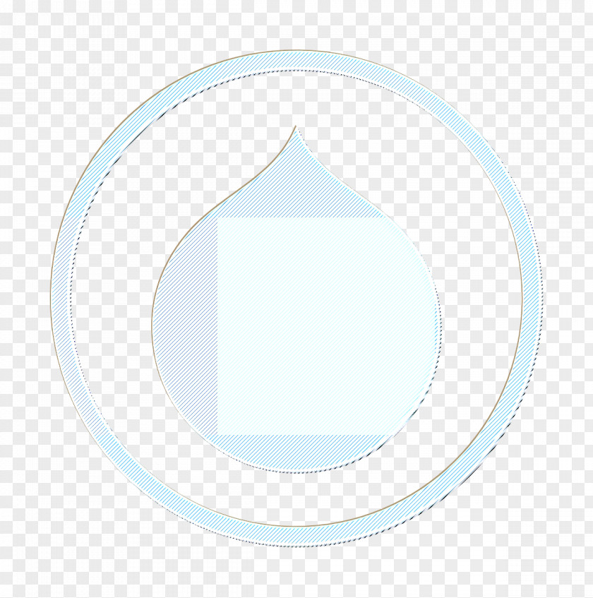 Blackandwhite Oval Drupal Icon Internet Web PNG