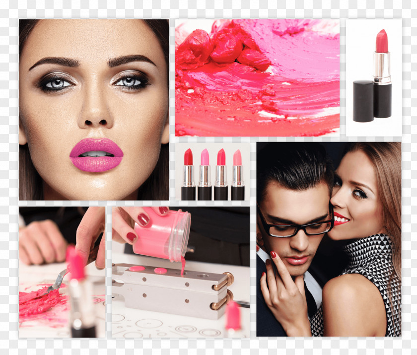 Business Corporate Identity Gift Items Stationery Lipstick The Lip Lab Gloss Mood Board PNG