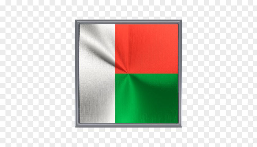 Metal Square Flag Of Madagascar Stock Photography PNG