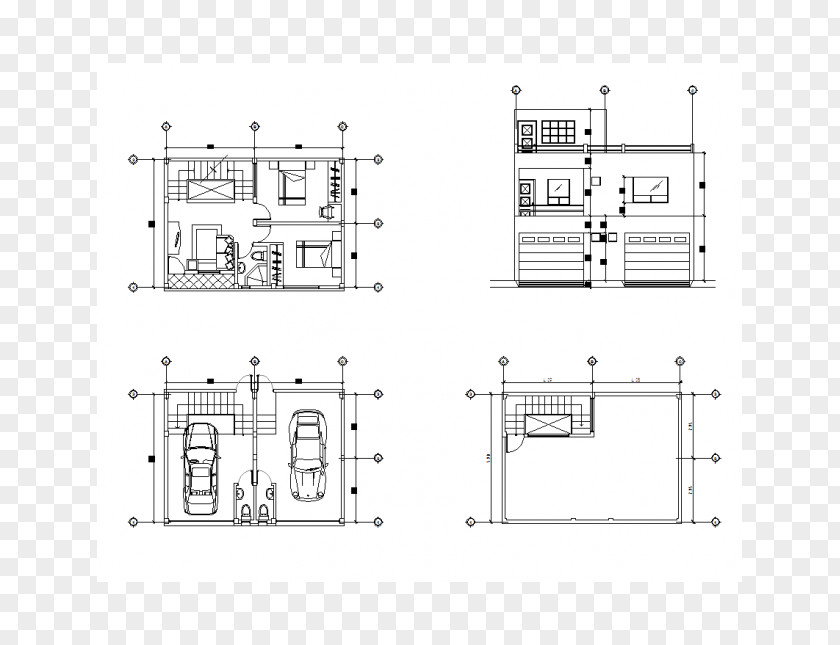 Bed Plan Floor .dwg Computer-aided Design PNG