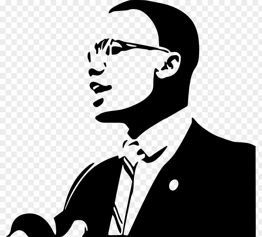 Malcom X African-American Civil Rights Movement African American Black History Month Clip Art PNG