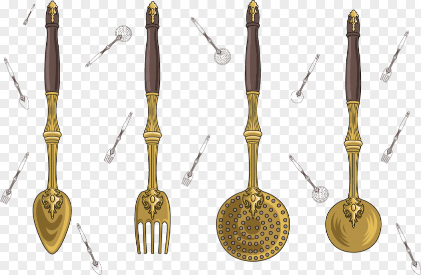 Vector Fork Spoon Ladle PNG