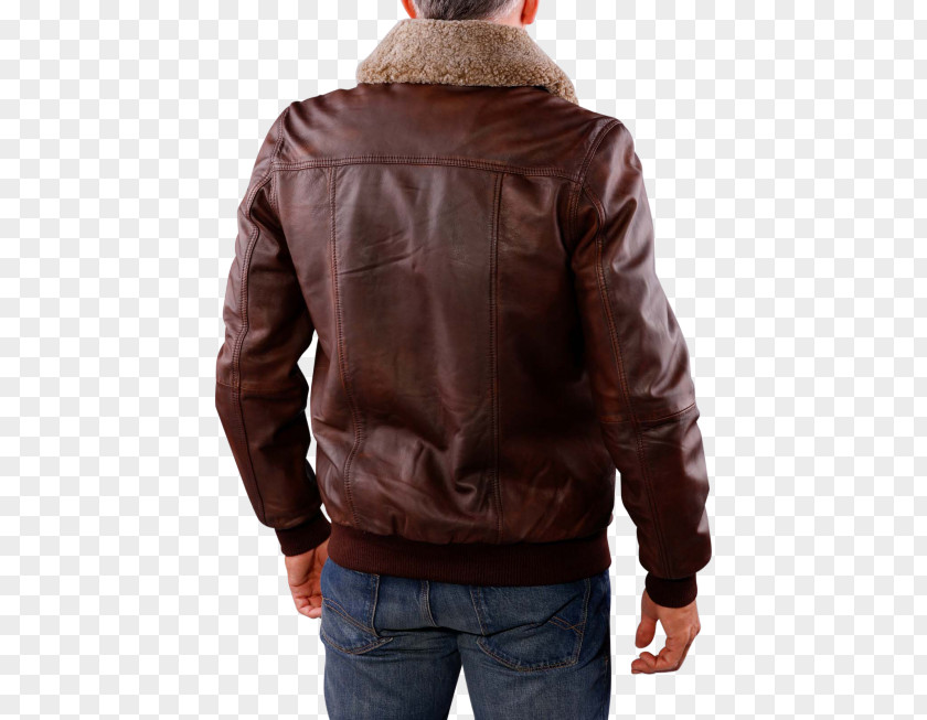 Heavy Bomber Leather Jacket Fur PNG