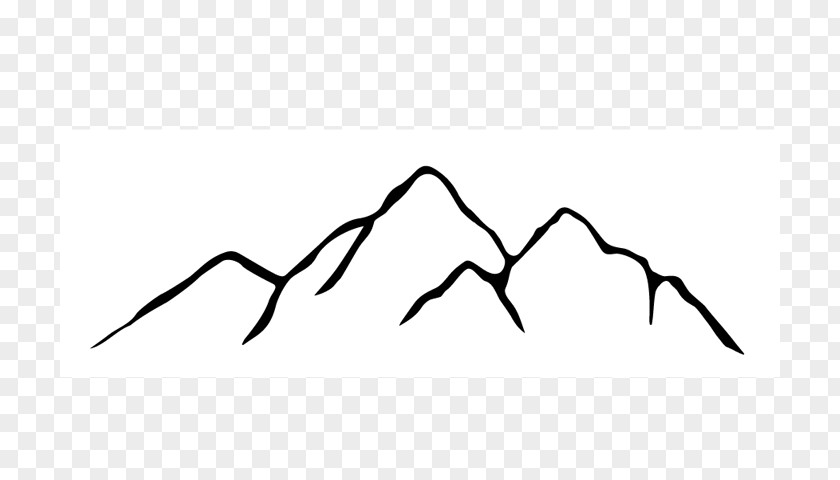 Mountain Small Tattoo Image Drawing PNG