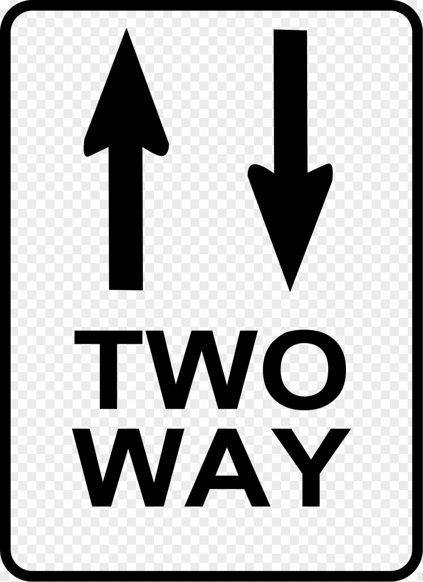 Road Traffic Sign One-way Two-way Street PNG