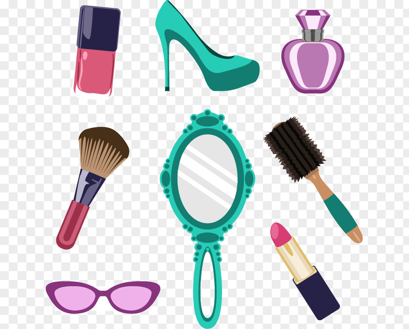 Vector Paint Perfume Heels Lipstick Female Stock Illustration Shutterstock PNG