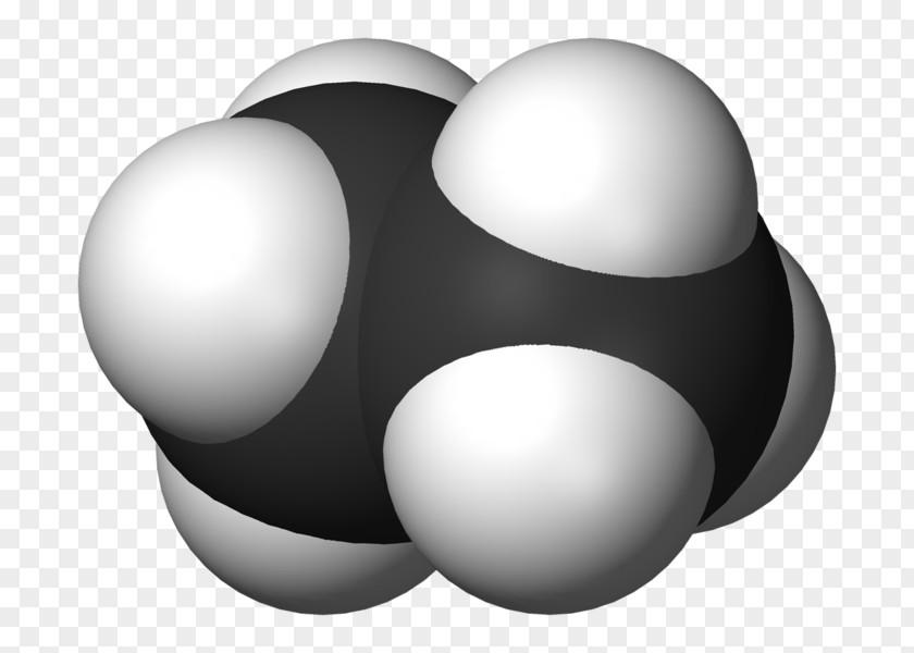 Bead Ethane Space-filling Model Molecular Molecule Alkane PNG