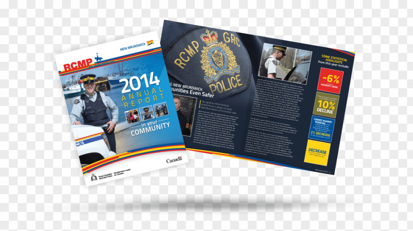 Police New Brunswick Community College Royal Canadian Mounted Annual Report Graphic Design PNG