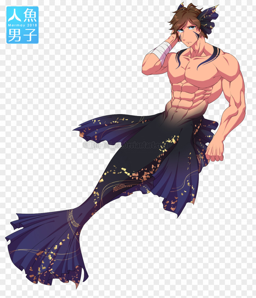 Ripped Athletes Digital Media Merman Drawing Billfish Image PNG