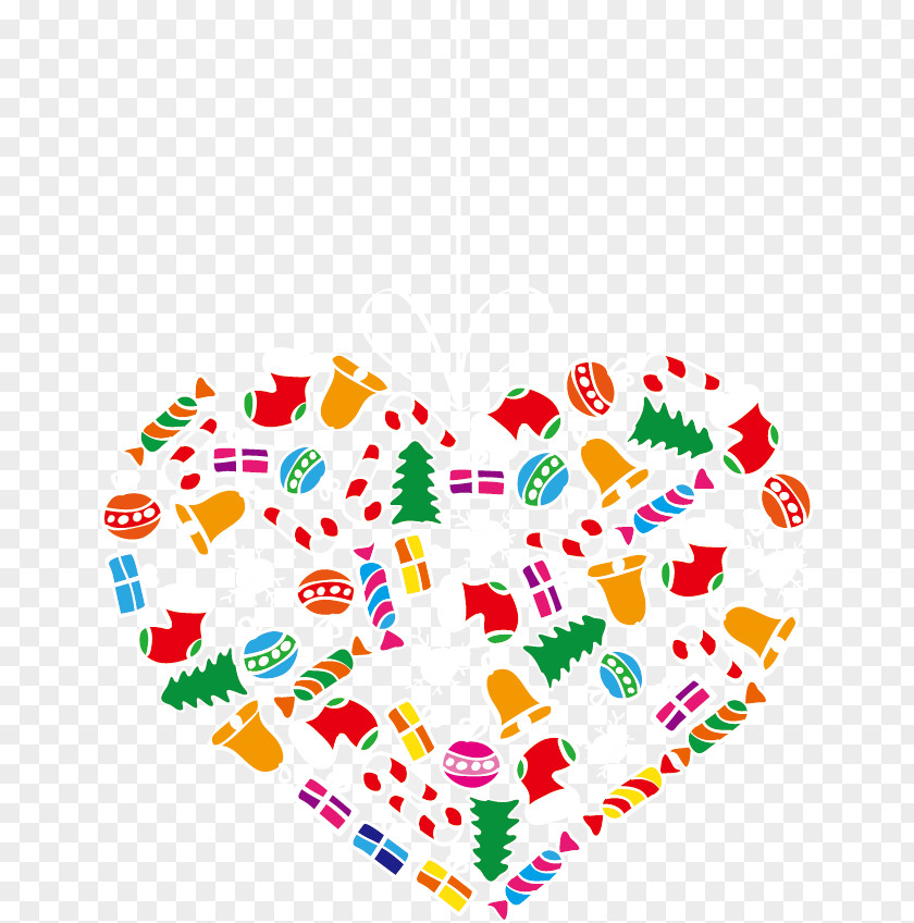 Vector Christmas Elements Creative Love PNG