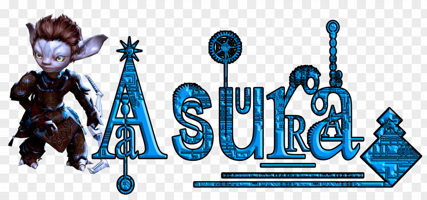 Asura Game Logo Illustration Clip Art Font PNG