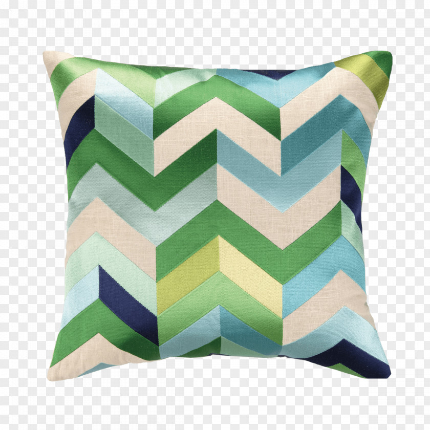 Embroidered Throw Pillows Aqua Blue-green Cushion PNG