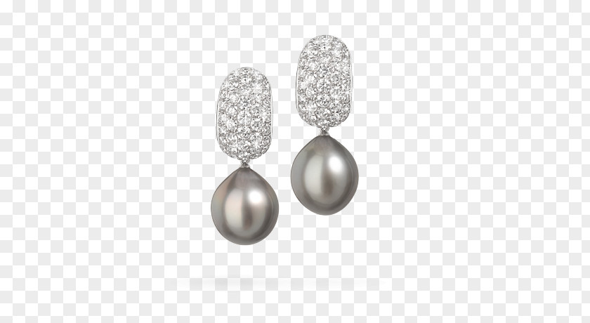 Tahitian Pearls For Men Earring Silver Body Jewellery Diamond PNG